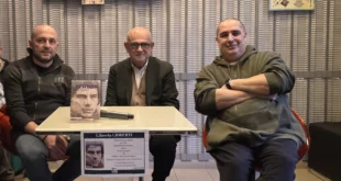 Davide Rigoni, Carlo Scarzanella e Matteo Orsi alla presentazione di Ayrton. Storie fuoripista (Firenze 04-03-2026)
