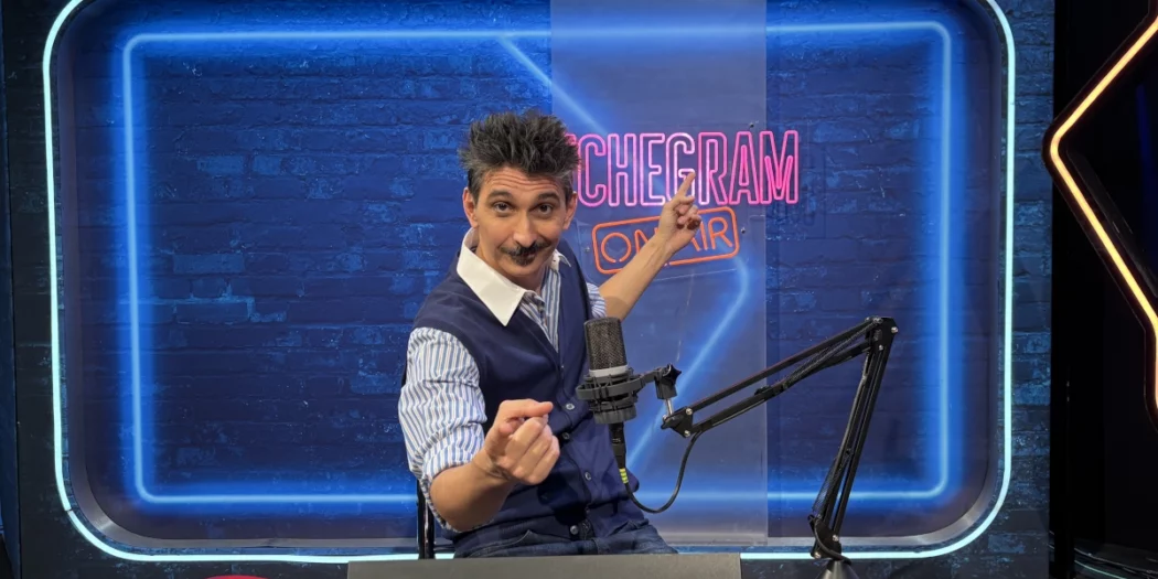 Fabrizio Biggio nello studio di Techegram. Foto di Eleonora Ferretti