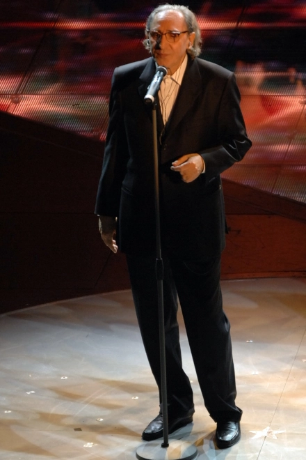 Franco Battiato al Festival di Sanremo 2007. Foto di Corrado Corradi