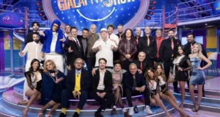 Il cast del GialappaShow con Jake La Furia