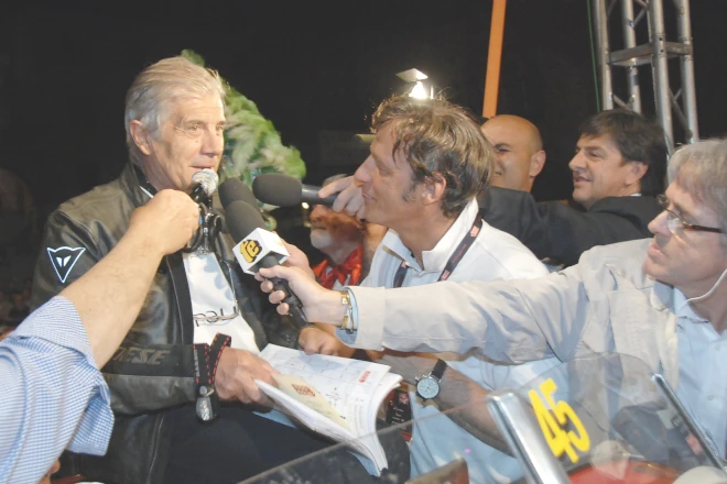Giacomo Agostini alla 1000miglia di Cento (12-05-2011). Foto di Corrado Corradi