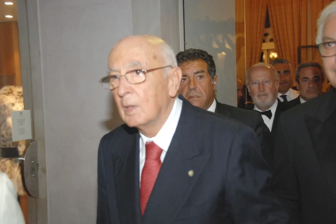 Giorgio Napolitano al 67esimo Festival di Venezia (01-09-2010). Foto di Corrado Corradi