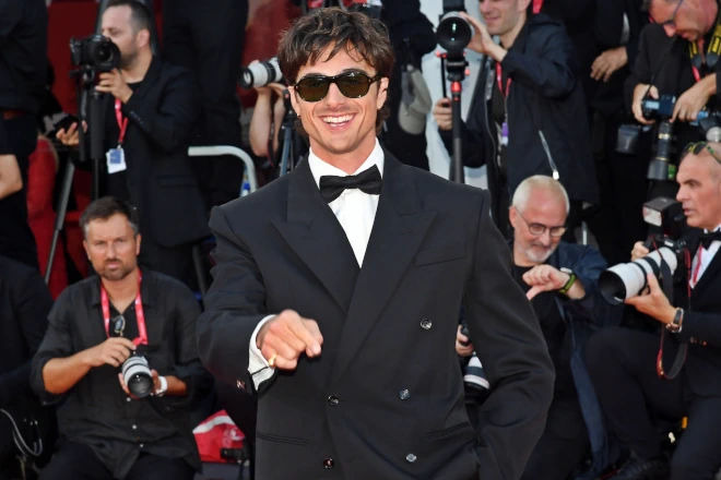 Jacob Elordi alla 82esima Mostra del Cinema di Venezia (30-08-2025). Foto di Corrado Corradi