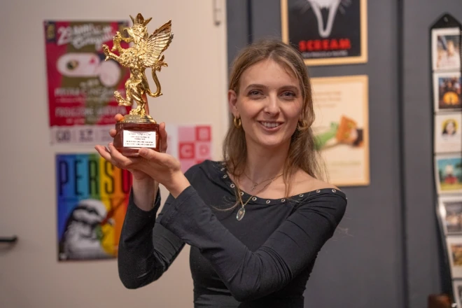Jaele Fo premiata con il Grifone