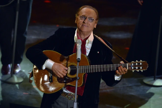Renzo Arbore al 64esimo Festival di Sanremo (20-02-2014). Foto di Corrado Corradi