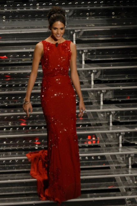 Rocío Muñoz Morales al 65esimo Festival di Sanremo. Foto di Corrado Corradi