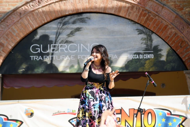 Cristina D'Avena al Carnevale di Cento (15-05-2022). Foto di Corrado Corradi