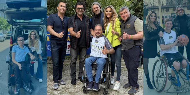 Michela Persico con il cast di Freedom - Liberi di muoversi
