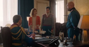 Una scena di Minerva - La scuola con Massimiliano Gallo, Cristiana Capotondi, Irene Maiorino, Raiz (Stagione 1 - Episodio 3)