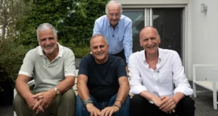 La Gialappa's Band Giorgio Gherarducci, Marco Santin, Carlo Taranto con Walter Veltroni