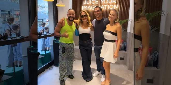 Chiquito, Barbara d'Urso, Fabio Fognini e Giada Lini (Frankie's, Milano, 20 Settembre 2026) © Instagram
