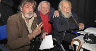 Alberto Petrolini, Antonio Avati e Pupi Avati sul set di Gotico Padano © Corrado Corradi