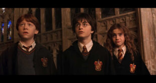 Un frame ad Hogwarts di Harry Potter e la pietra filosofale © Frame film